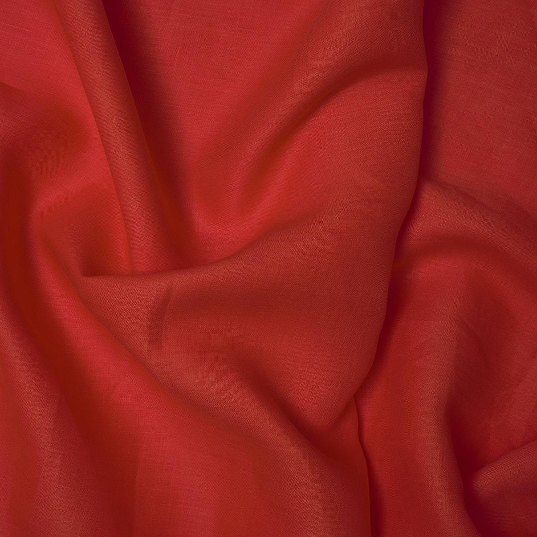 %100 Keten Kumaş Nar Çiçeği 805