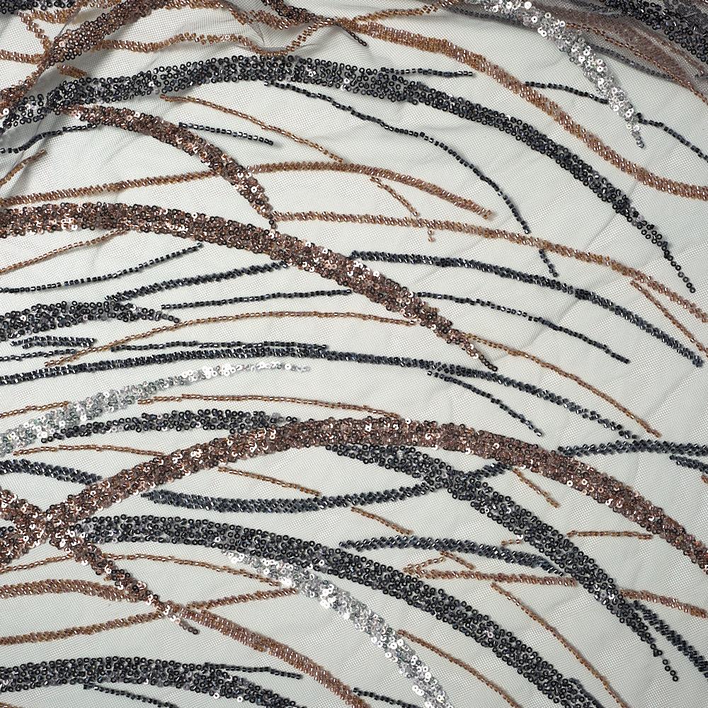 Boncuk İşleme Sarmaşık Kumaş 289