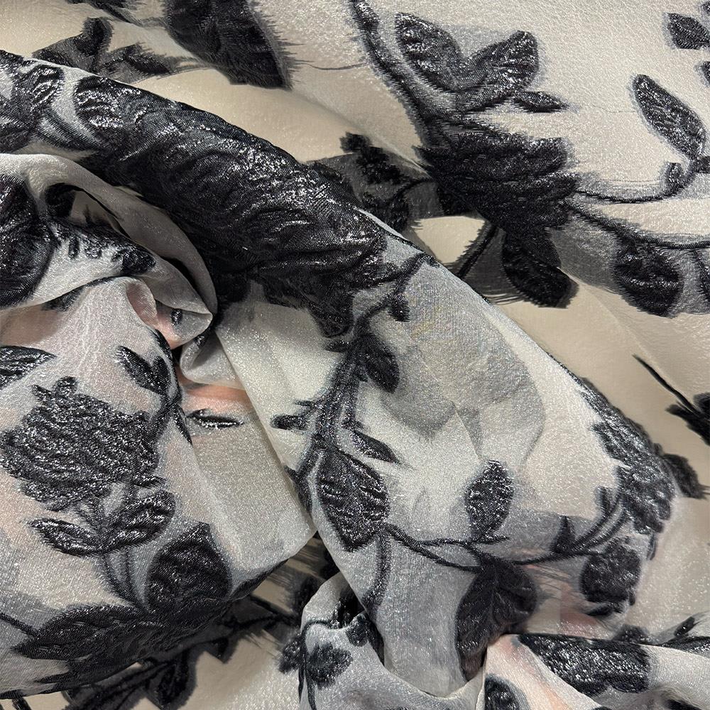 Brokar Organze Kumaş 20283 Siyah