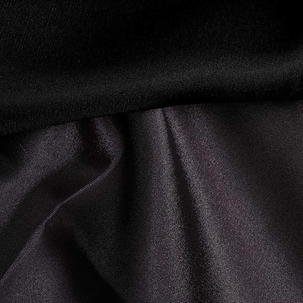 Capri Organze Kumaş Siyah/Lila 6307
