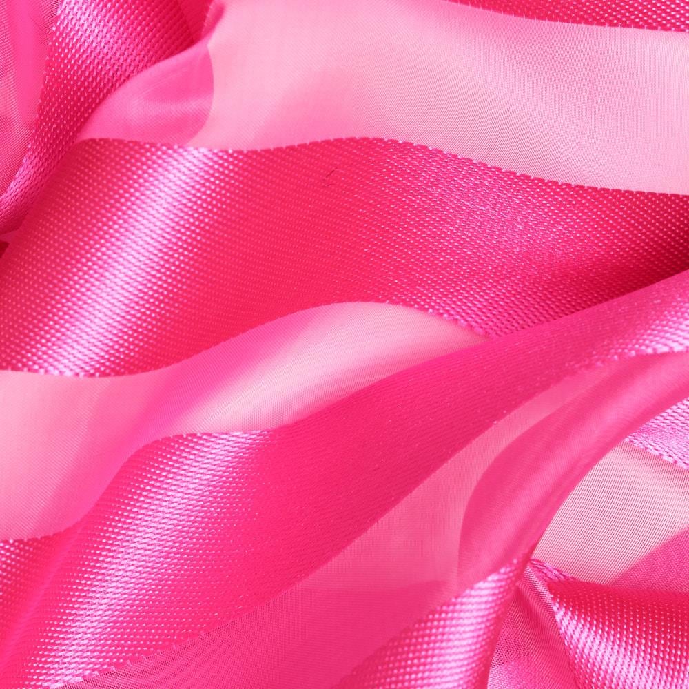 Çizgili Organze Siyah Mor 04