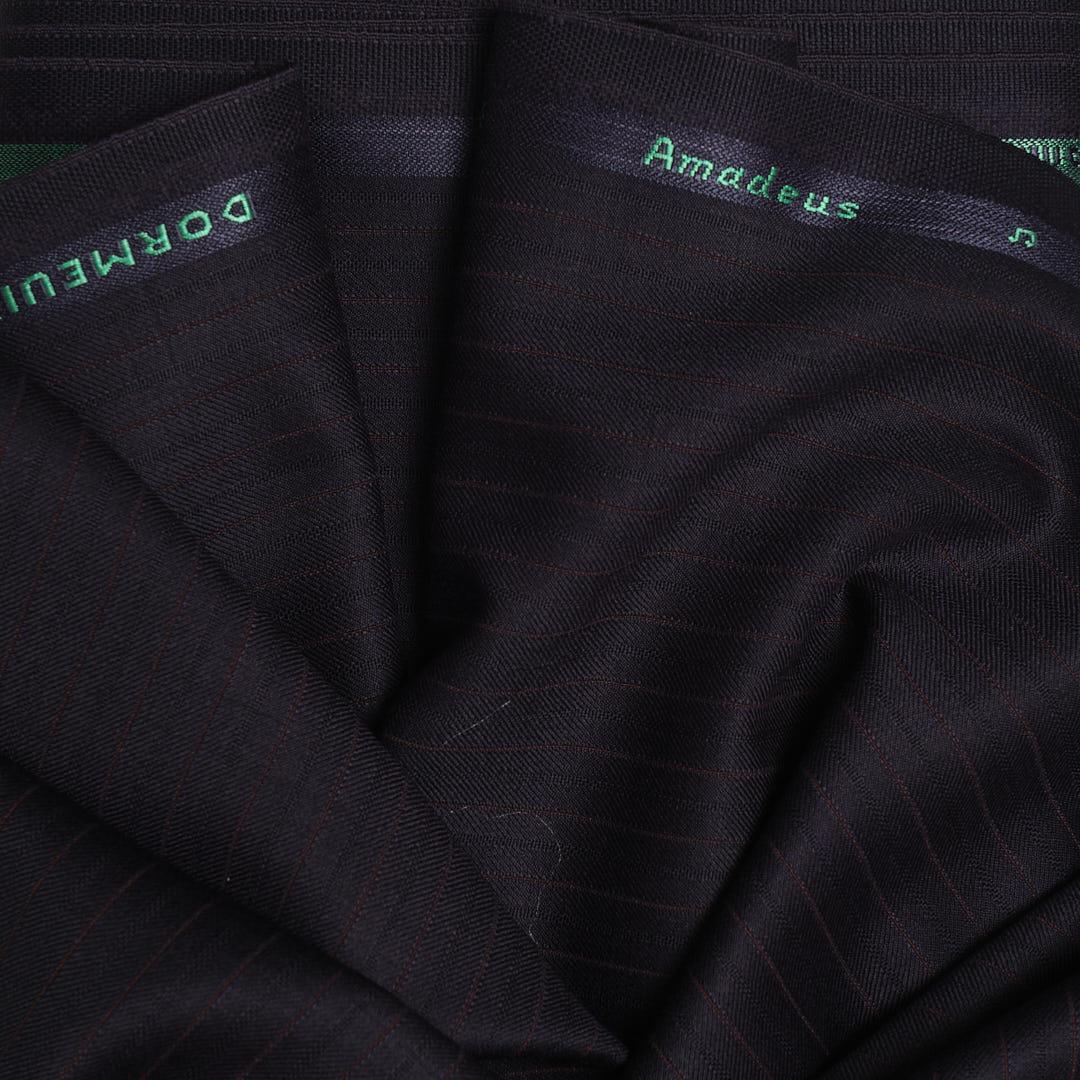 Dormeuil Kumaş Lacivert Bordo Çizgi 301681-30