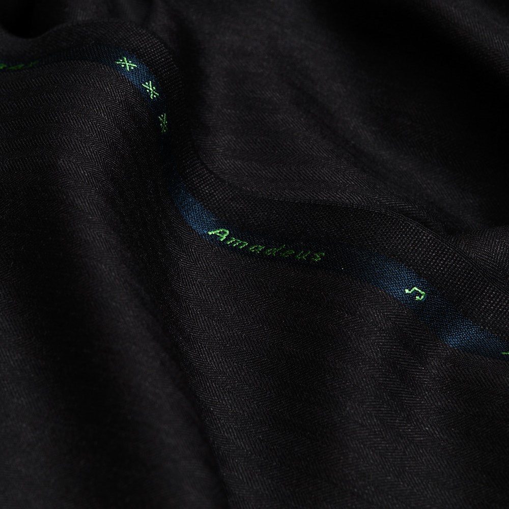 Dormeuil Kupon Kumaş Siyah 96