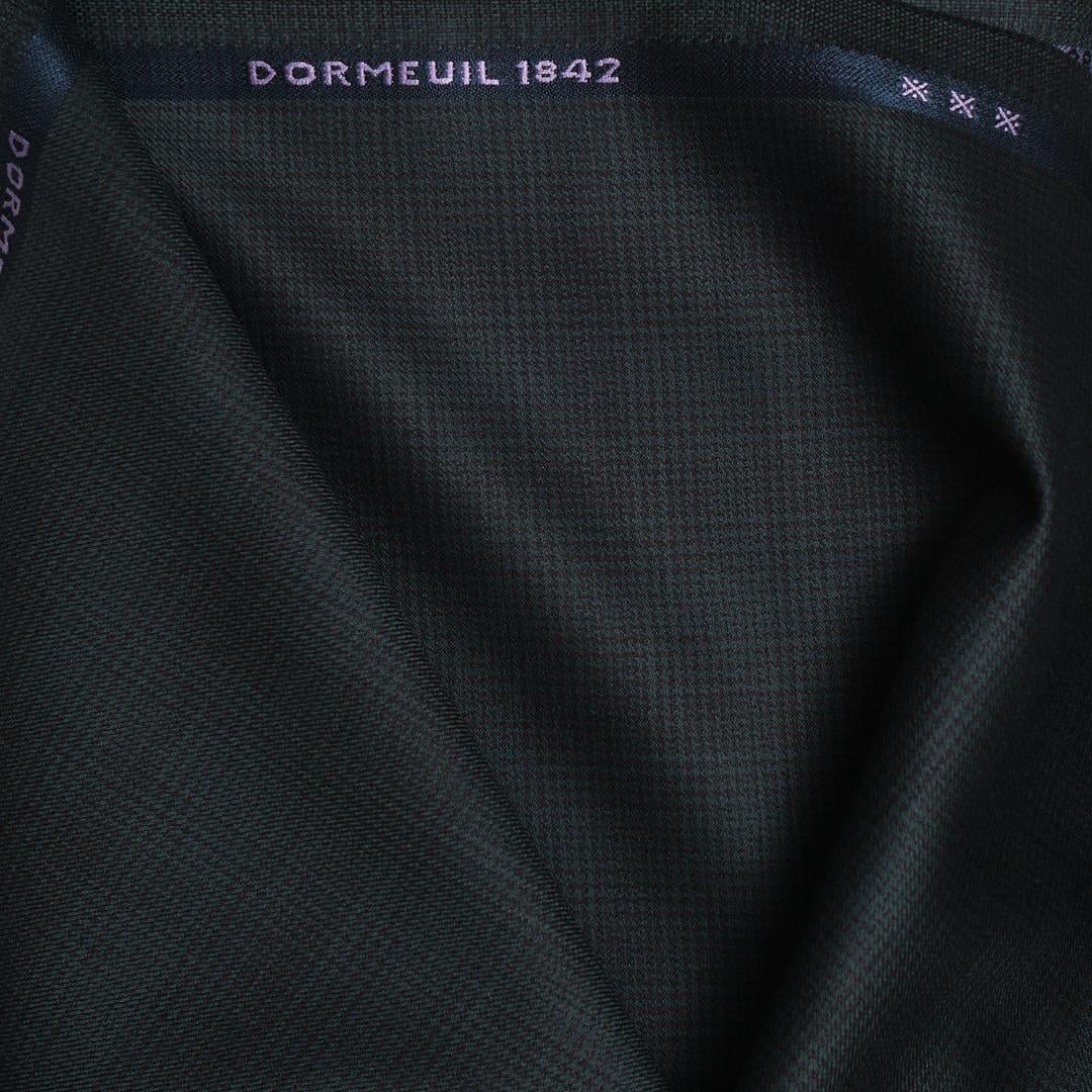 Dormeuil Kupon Kumaş Yeşil Kare 202409-46