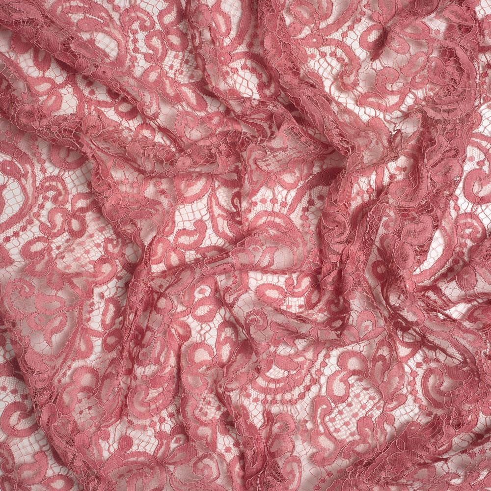 Fransız Kupon Dantel Koyu Pudra 25