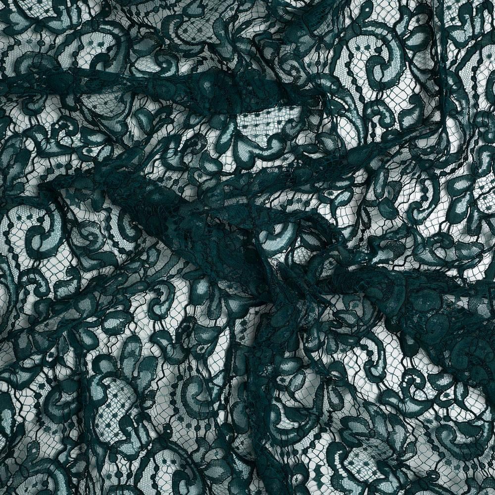 Fransız Kupon Dantel Petrol Yeşili 10