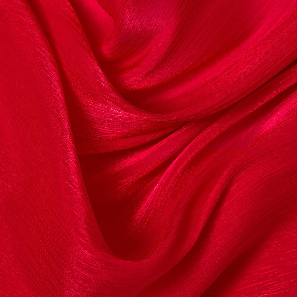Gucci Kristal Şifon Kumaş Kırmızı 11