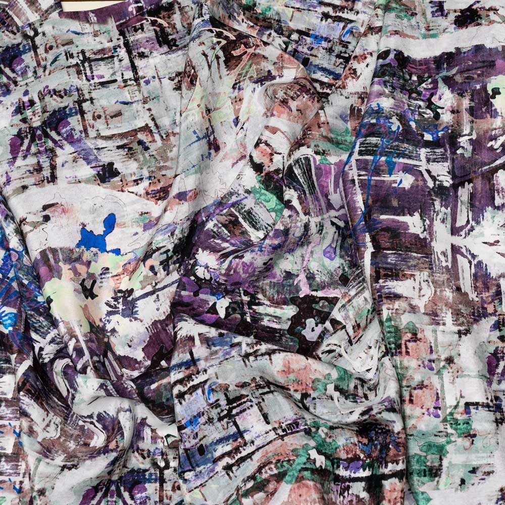 İtalyan İpek Krep De Chine Emprime 02