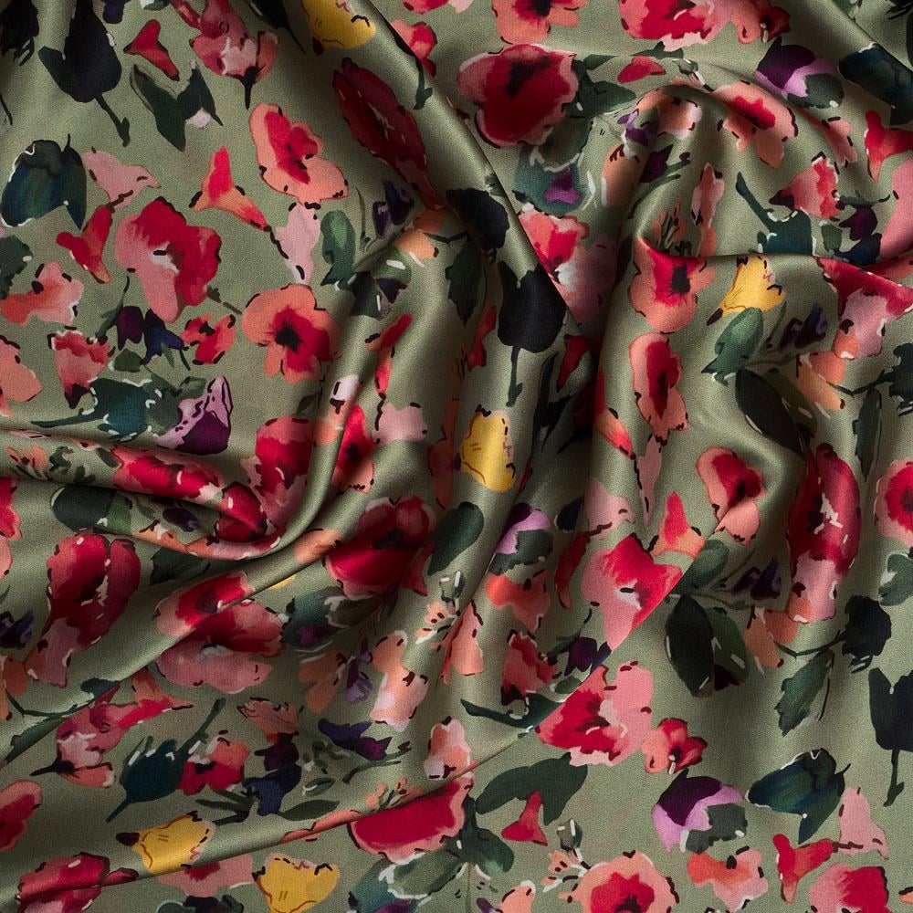 İtalyan İpek Saten Emprime 49