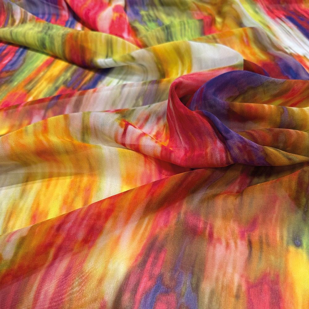 İtalyan İpek Şifon Emprime 11