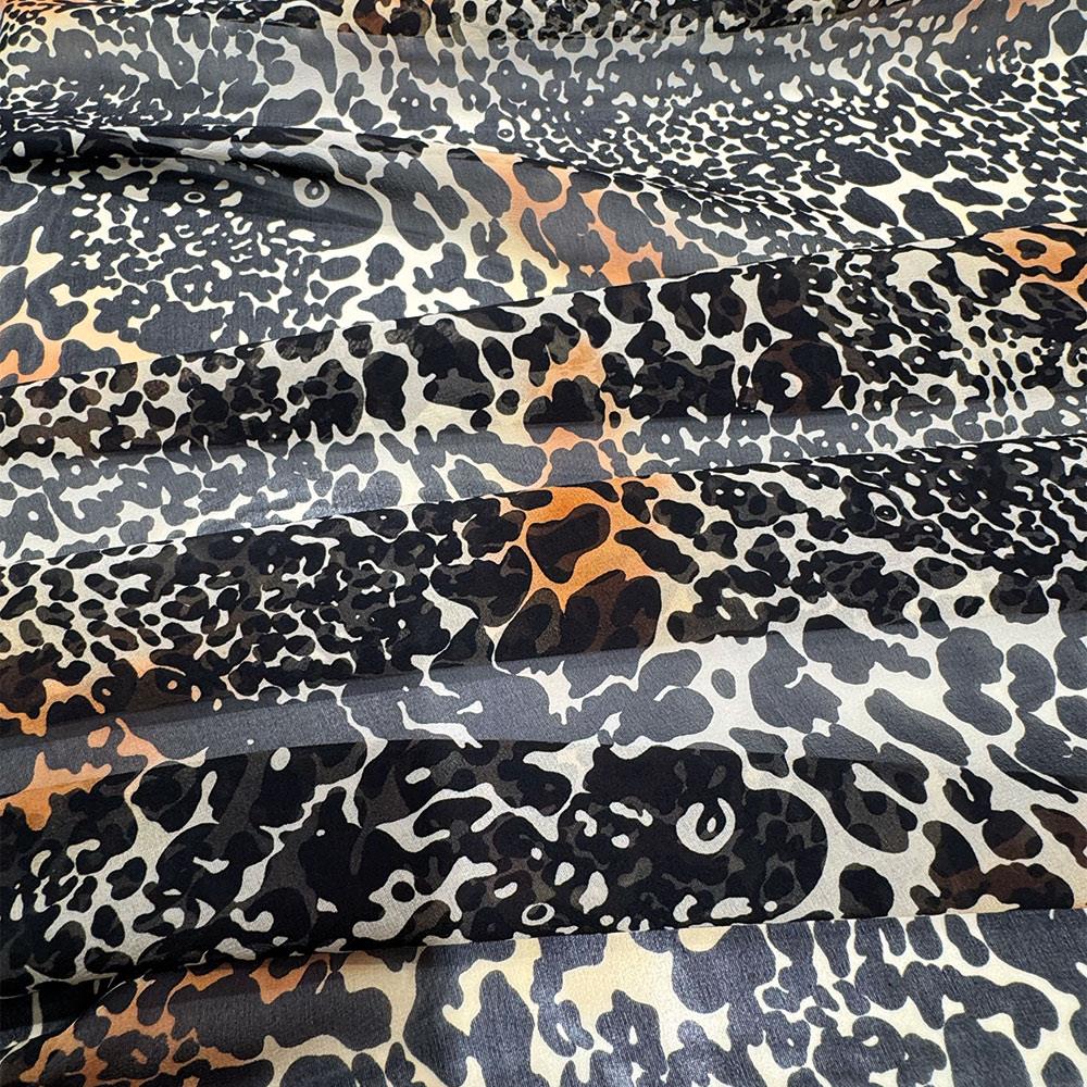 İtalyan İpek Şifon Emprime 14