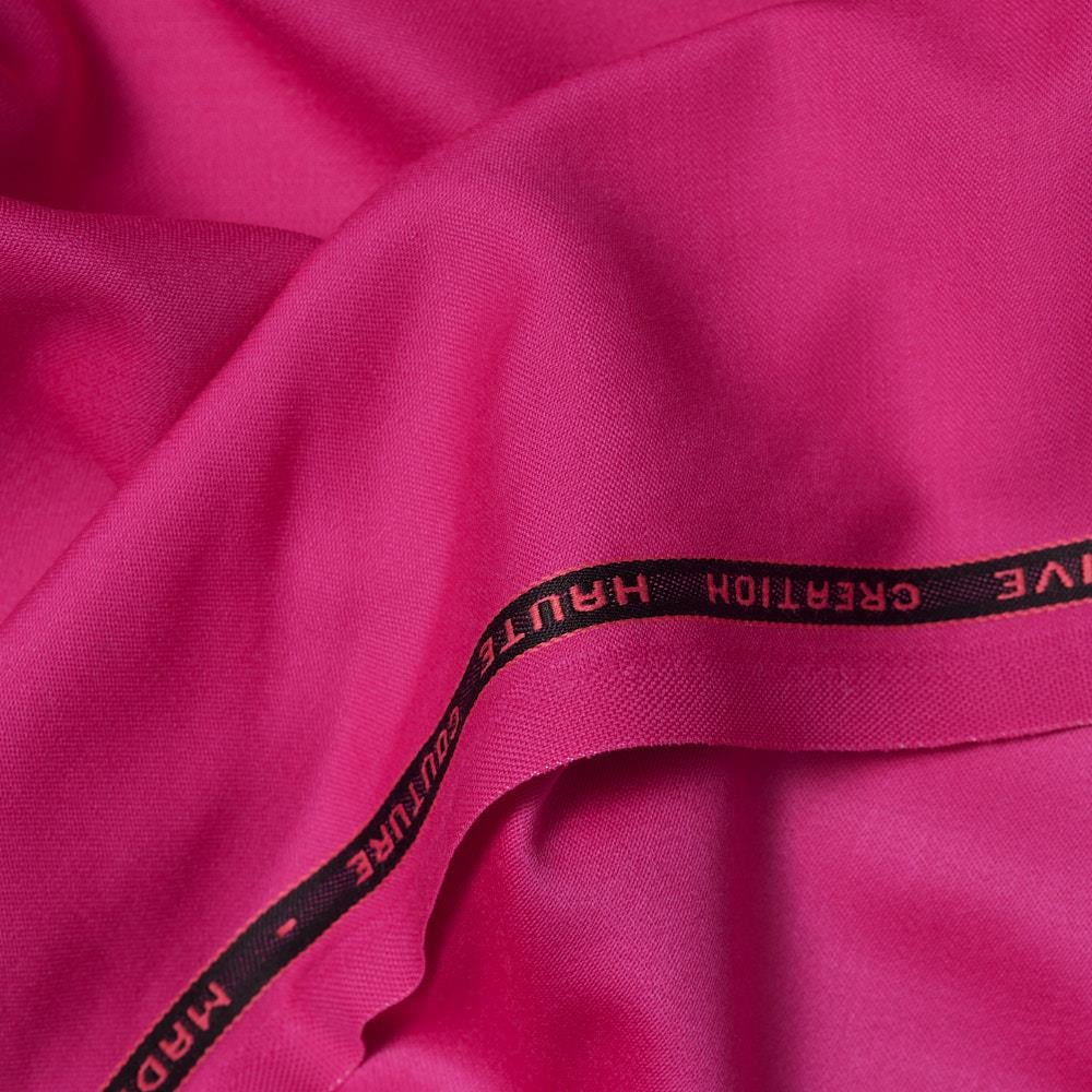 İtalyan Licra Yün Saten Gabardin Fuşya 133