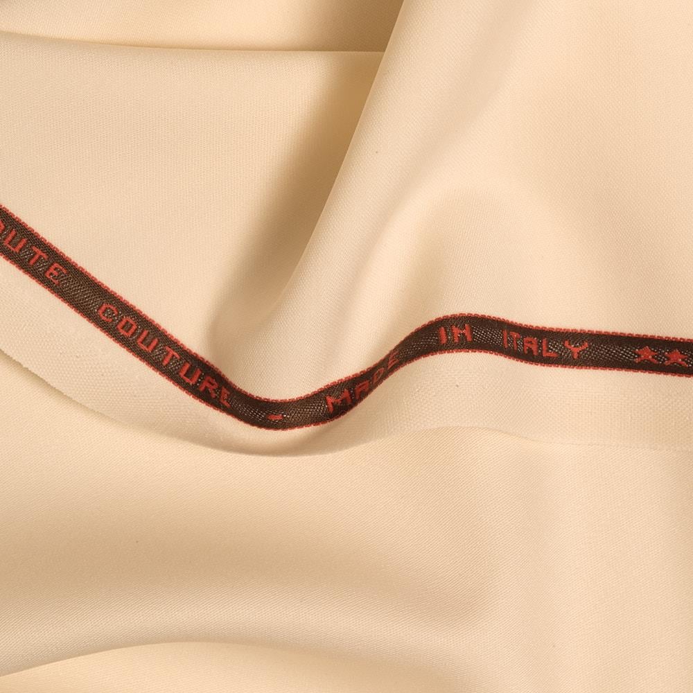 İtalyan Licra Yün Saten Gabardin Kemik 100