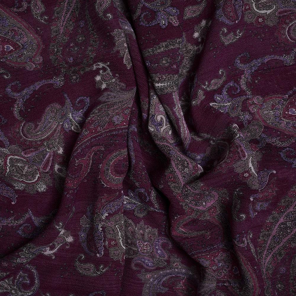 İtalyan Yün Vual Emprime Kumaş 03