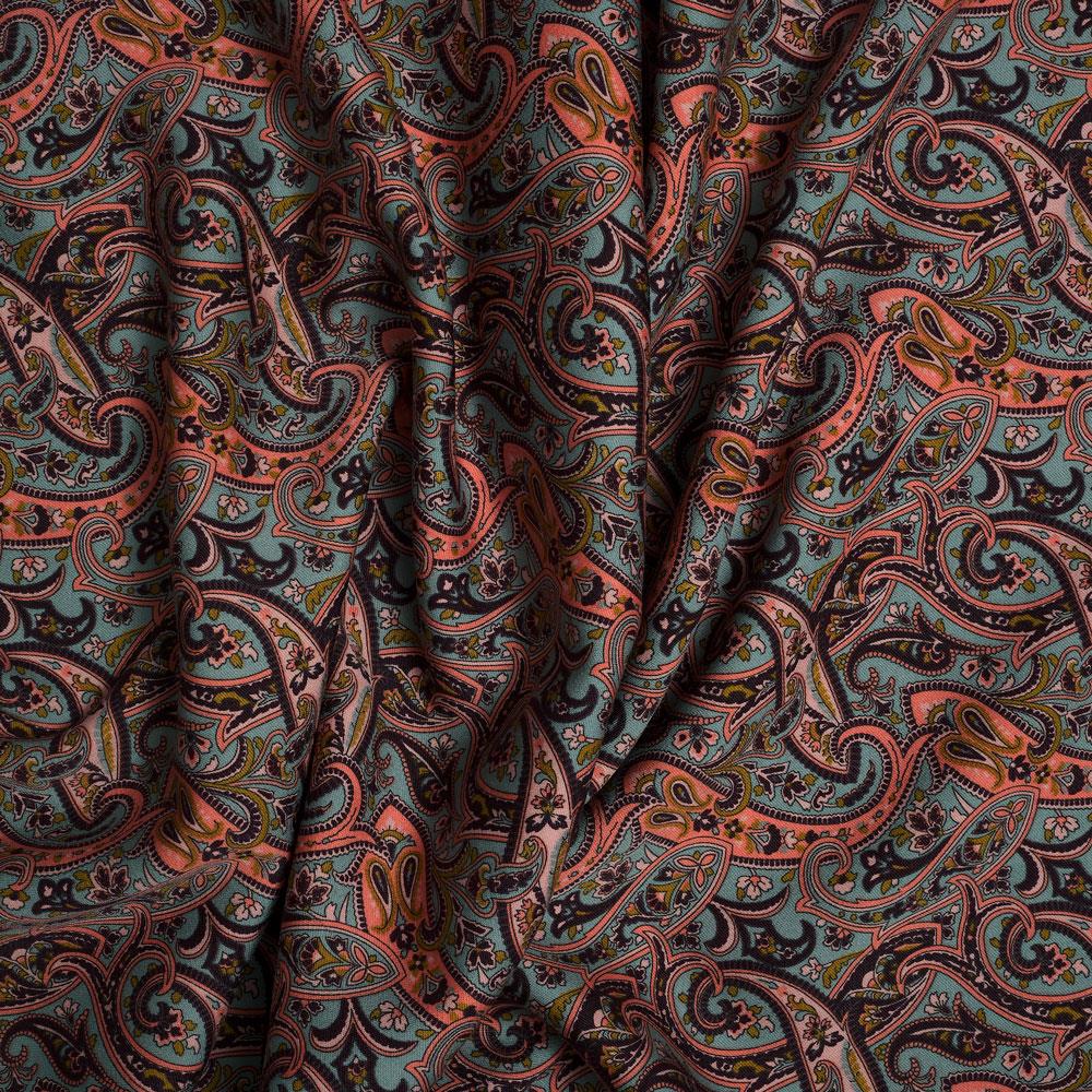 İtalyan Yün Vual Emprime Kumaş 05