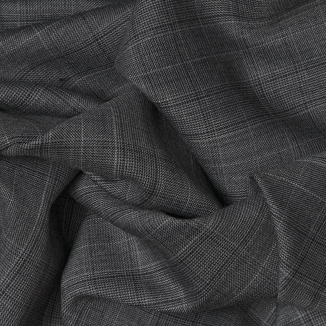 İthal Takımlık Çizgili Kumaş Antrasit 16