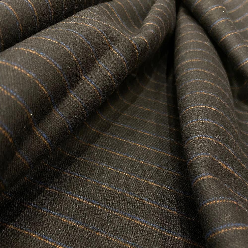 İthal Takımlık Çizgili Kumaş Flanel Siyah 14