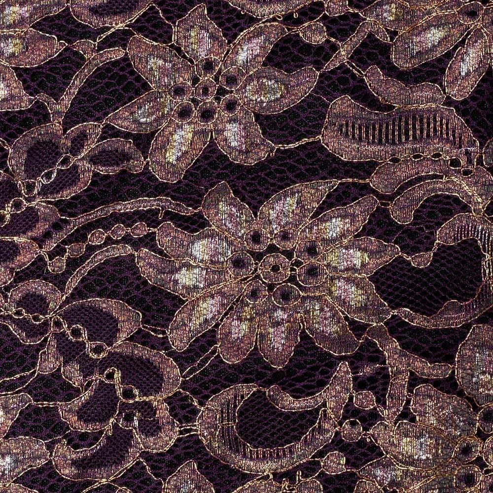 Janjan Dantel Kumaş 130 Mor 05