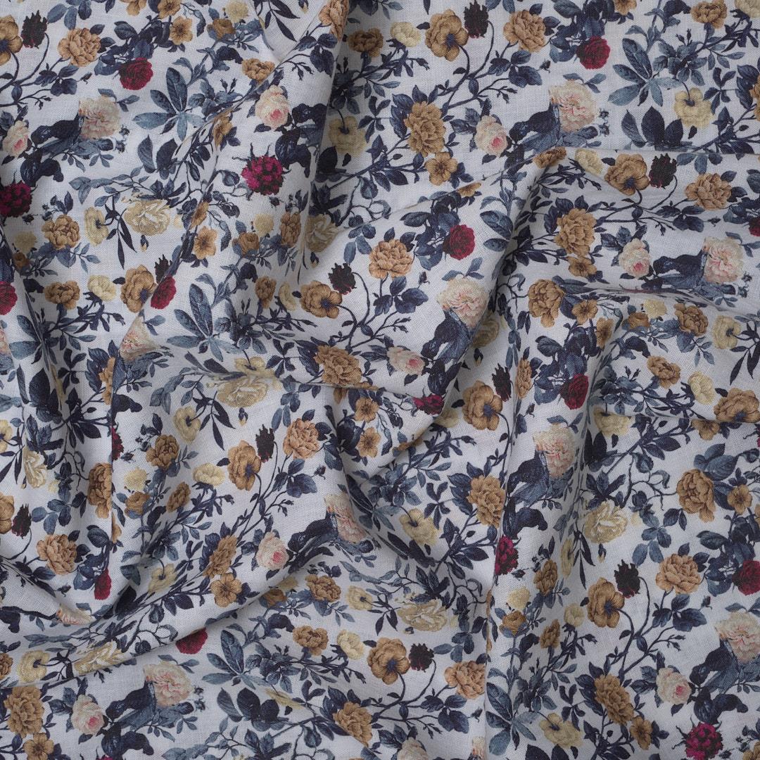 Keten Emprime Kumaş 25