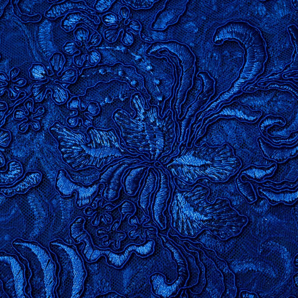 Kortlu Embrode Dantel Kumaş 53