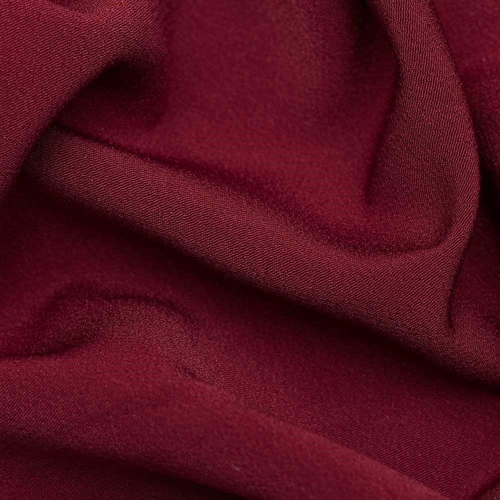 Kristal Krep Kumaş Bordo 10