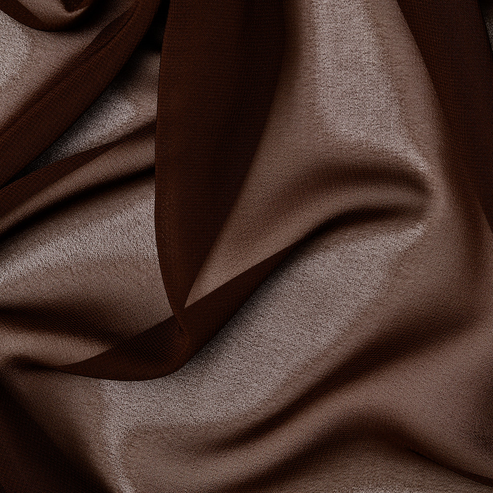 Multi Şifon Kumaş Kahve 2185