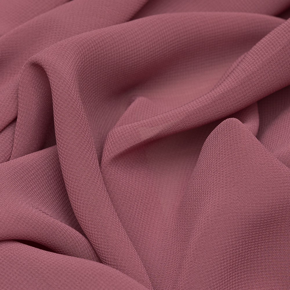 Multi Şifon Kumaş Koyu Gül 2135