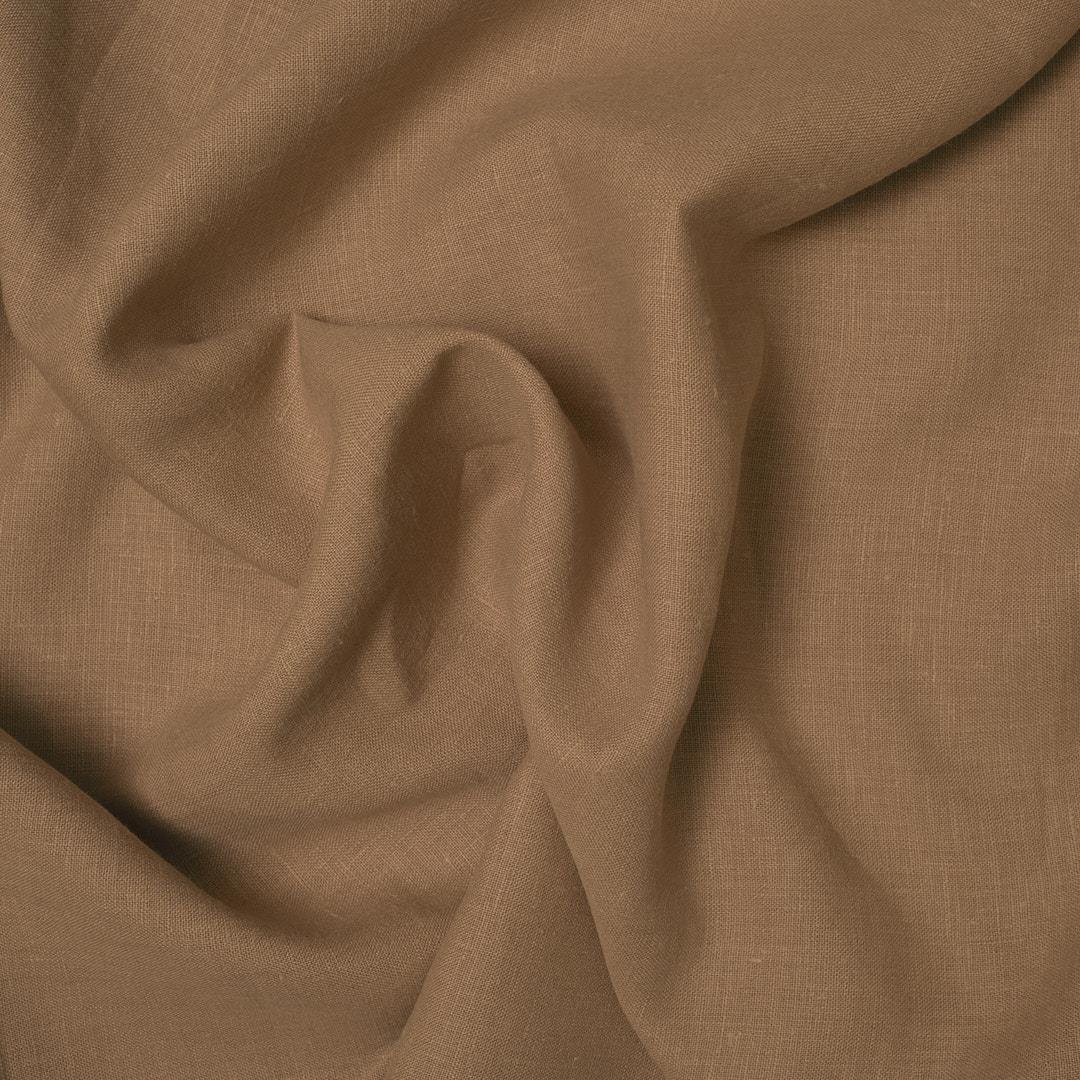 Naturel Keten Kumaş Açık Kahve 04