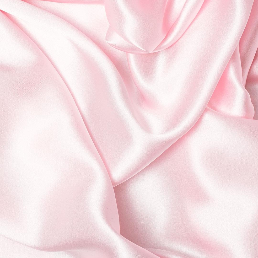 Saf İpek Saten Kumaş Pembe 108