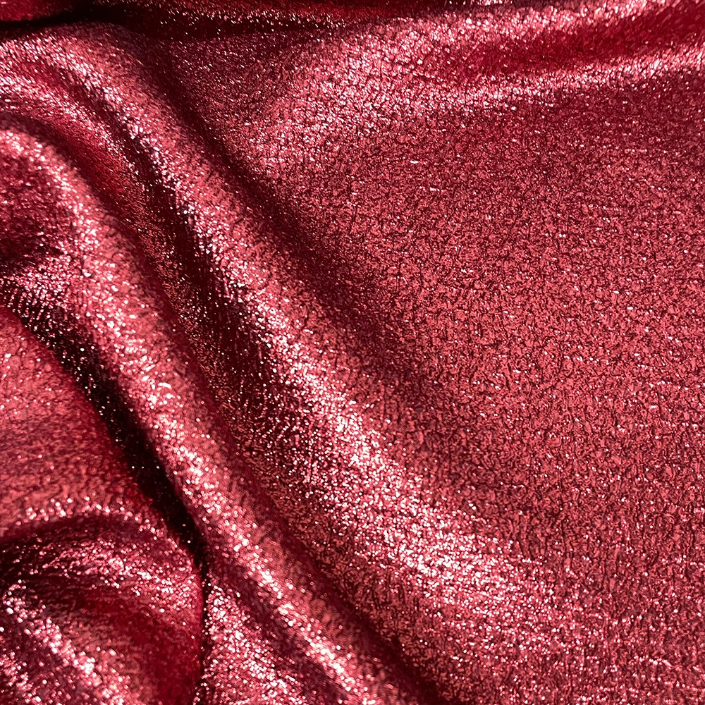 Simli Brokar Kumaş Bordo 9879 01