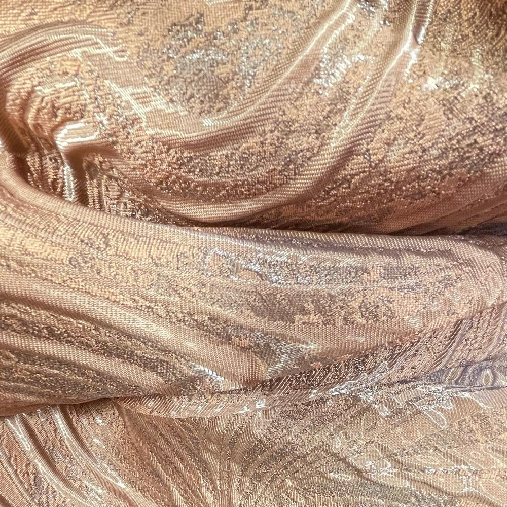 Simli Brokar Kumaş Bronz 10633 03