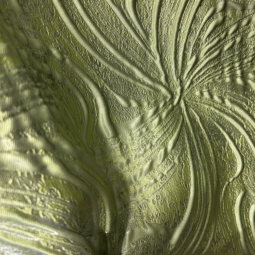 Simli Brokar Kumaş Yeşil 10633-01