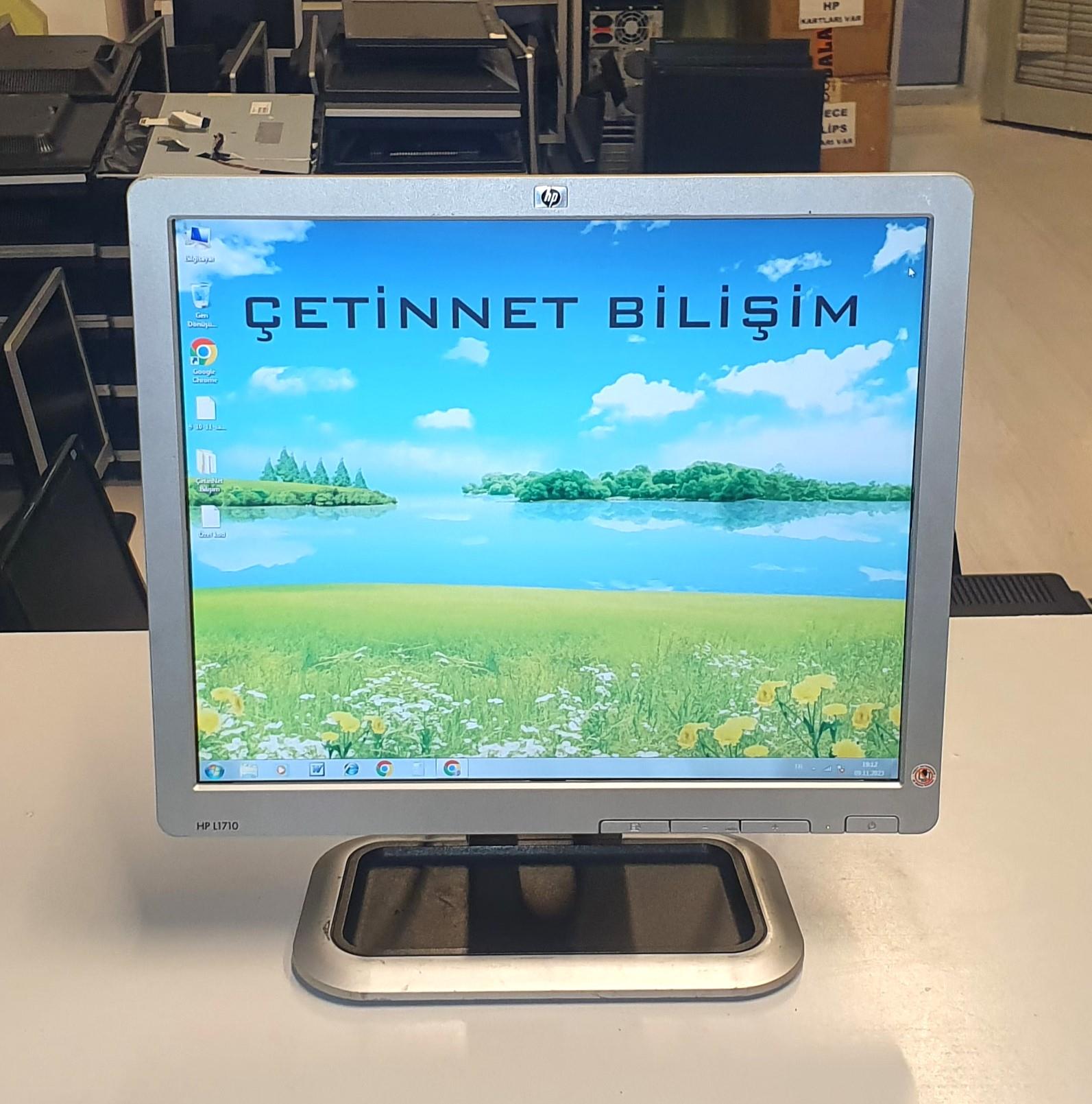 HP L1710 17 inç Lcd Kare Güvenlik kamera monitörü 2.El