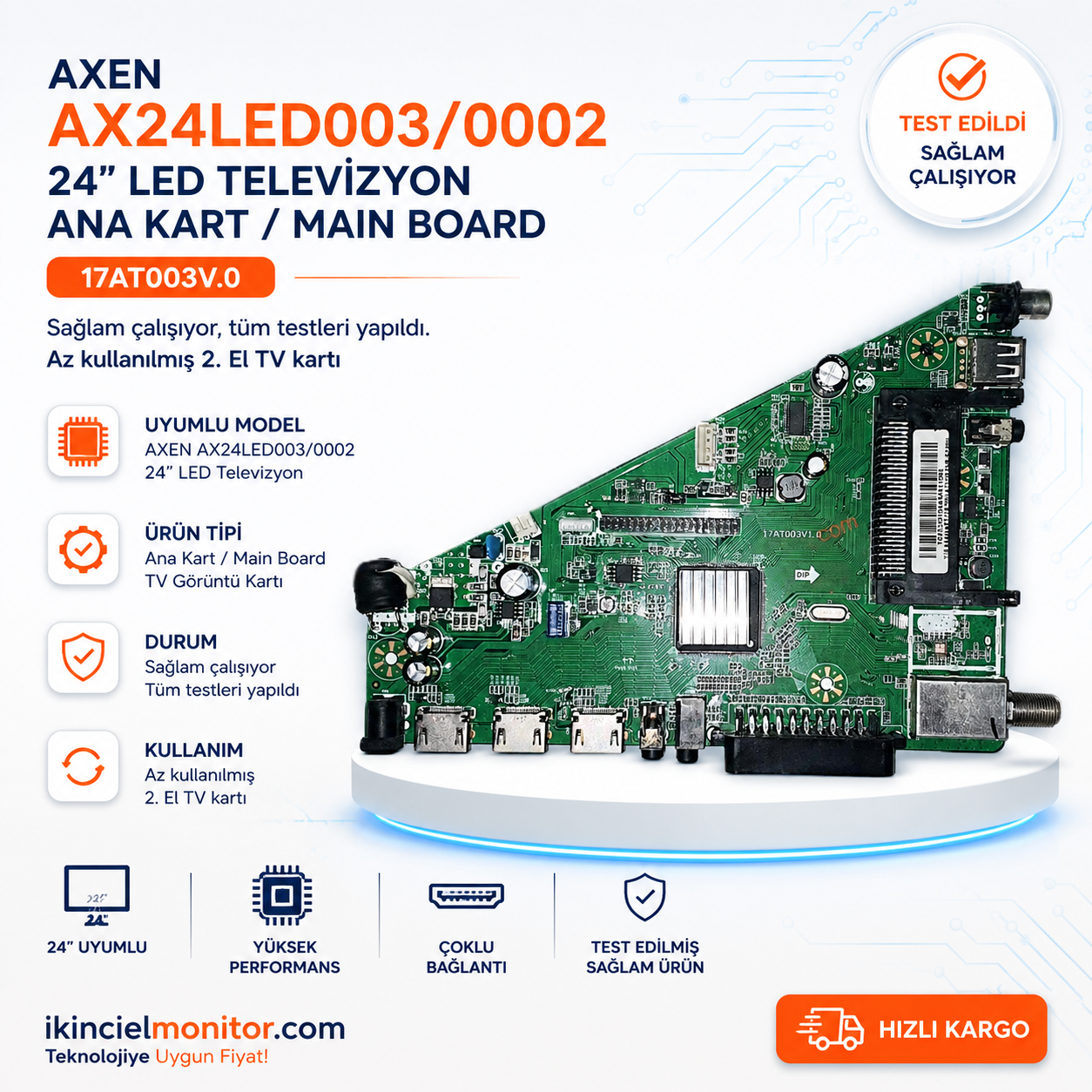 17AT003V.0 AXEN AX24LED003 24