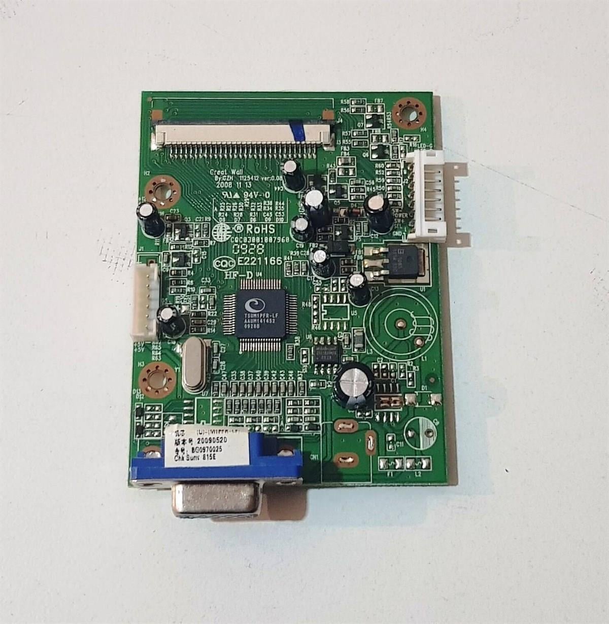 Arçelik 19 inç Monitör Anakart 1125412 CQC07001020329