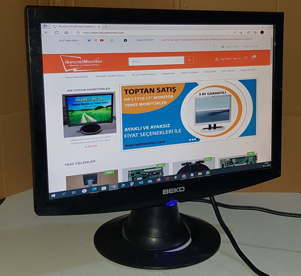 BEKOBeko M9WGL5 19 inç LCD Geniş Ekran Monitör Hafif KusurluAz Defolu MonitörBeko M9WGL5 19 inç LCD Geniş Ekran Monitör Hafif Kusurlu
