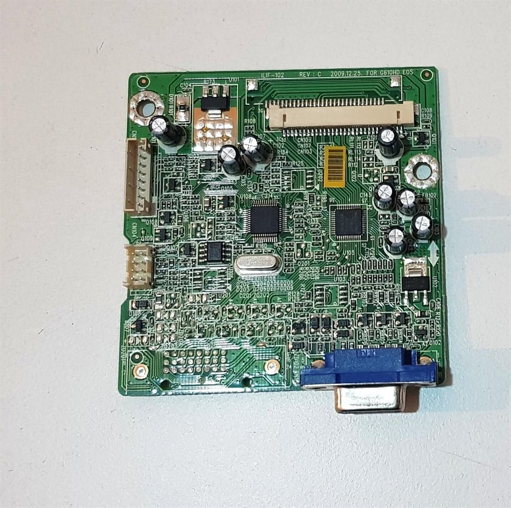 BENQ G920WA 19 inç LCD MONİTÖRÜN VGA GÖRÜNTÜ KARTI ANAKART ILIF-102 REV C G610HD E0S E154636