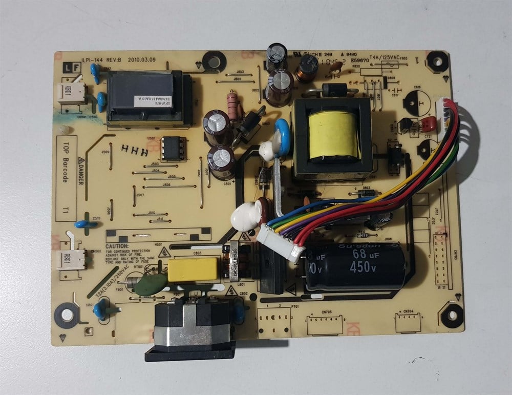 BENQ G920WA 19 inç LCD WİDE MONİTÖRÜN POWER BESLEME KARTI GÜÇ KARTI ILPI-144 REV B 492291400100R 