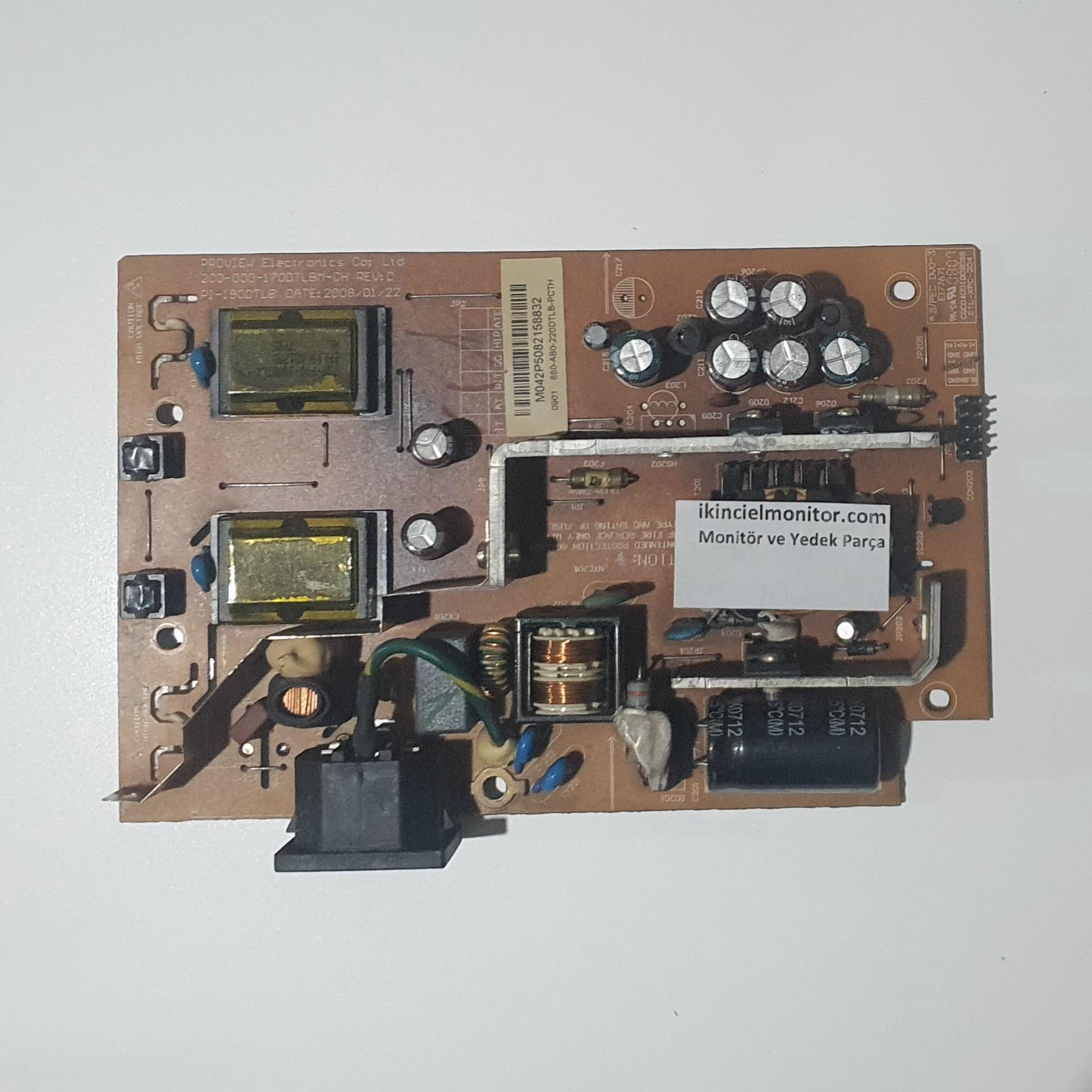 PI-190DTLB 200-000-170DTLBM-BH Casper Monitör Kartı
