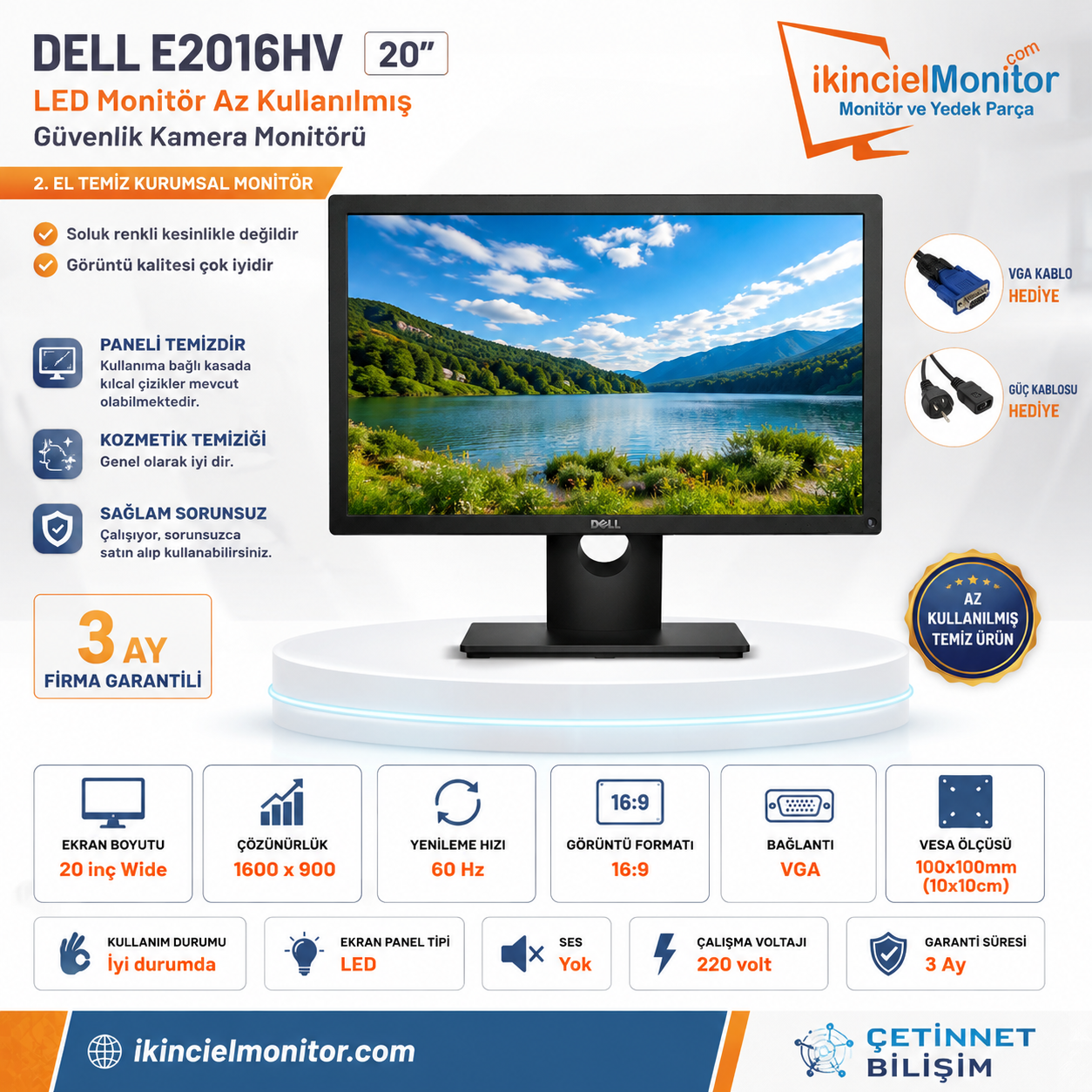 DELL E2016HV 20