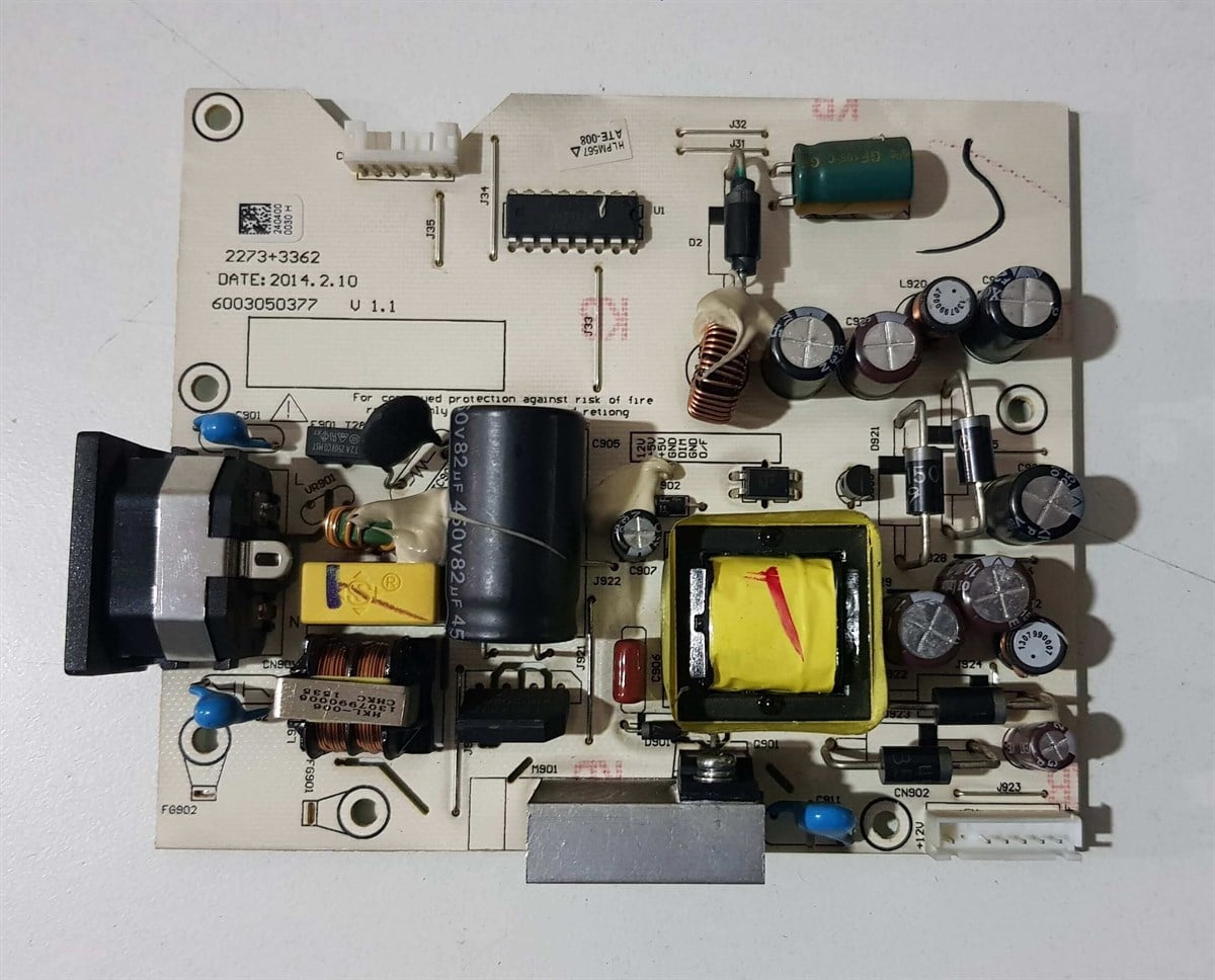 EXPER H3L-GVDS1 19.5 inç LED MONİTÖRÜN POWER BESLEME KARTI, MAIN BOARD, GÜÇ KARTI, 2273+3362, 6003050377 V1.1,, 
