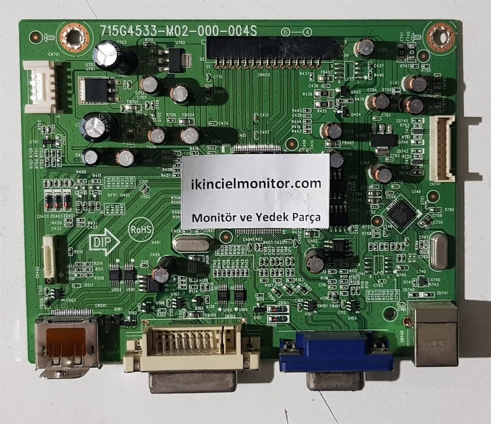 HP LA2006X 20 inç LED MONİTÖR VGA GÖRÜNTÜ KARTI ANAKART 715G4533-M02-000-004S