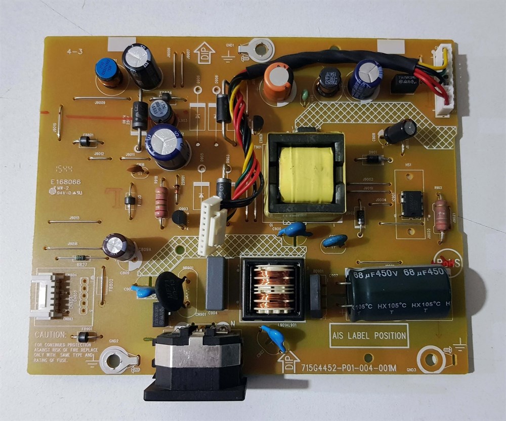 LENOVA T2220WA V5B4612 21.5 inç LED MONİTÖRÜN POWER BESLEME KARTI GÜÇ KARTI 715G4452-P01-004-001C, 001M