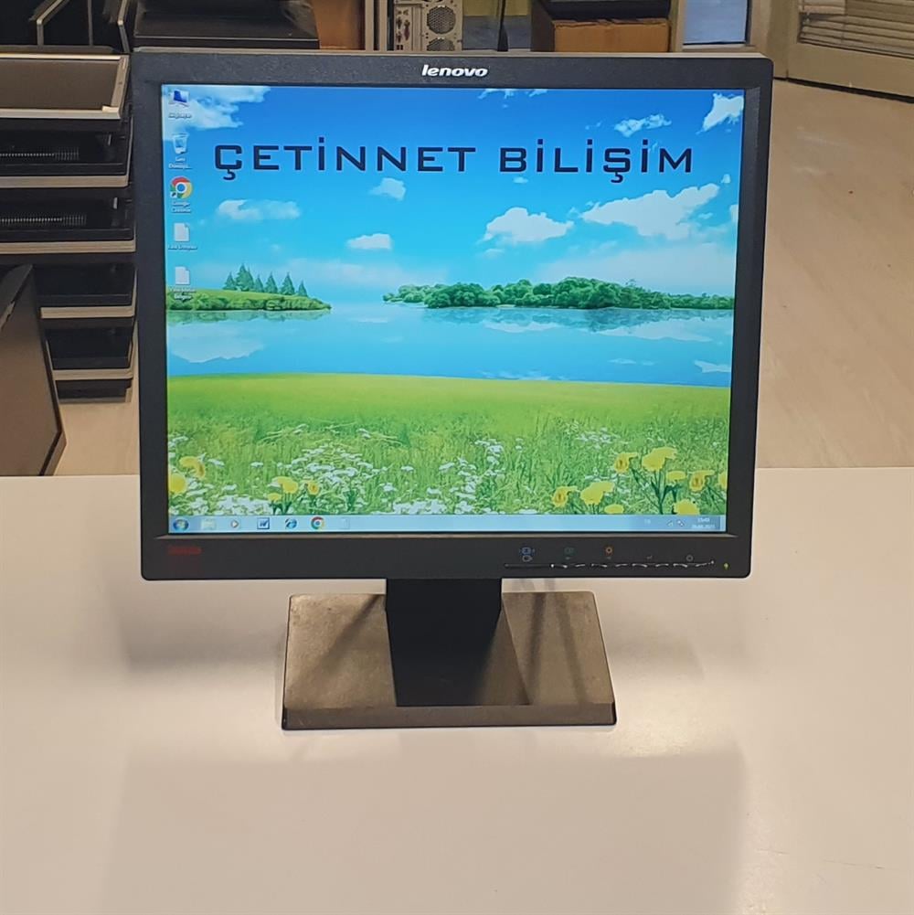 LENOVO17 inç Lcd Kare Monitör2.EL Temiz MonitörPhilips 170V 17 inç LCD Kare Güvenlik Kamera Monitörü 2.El