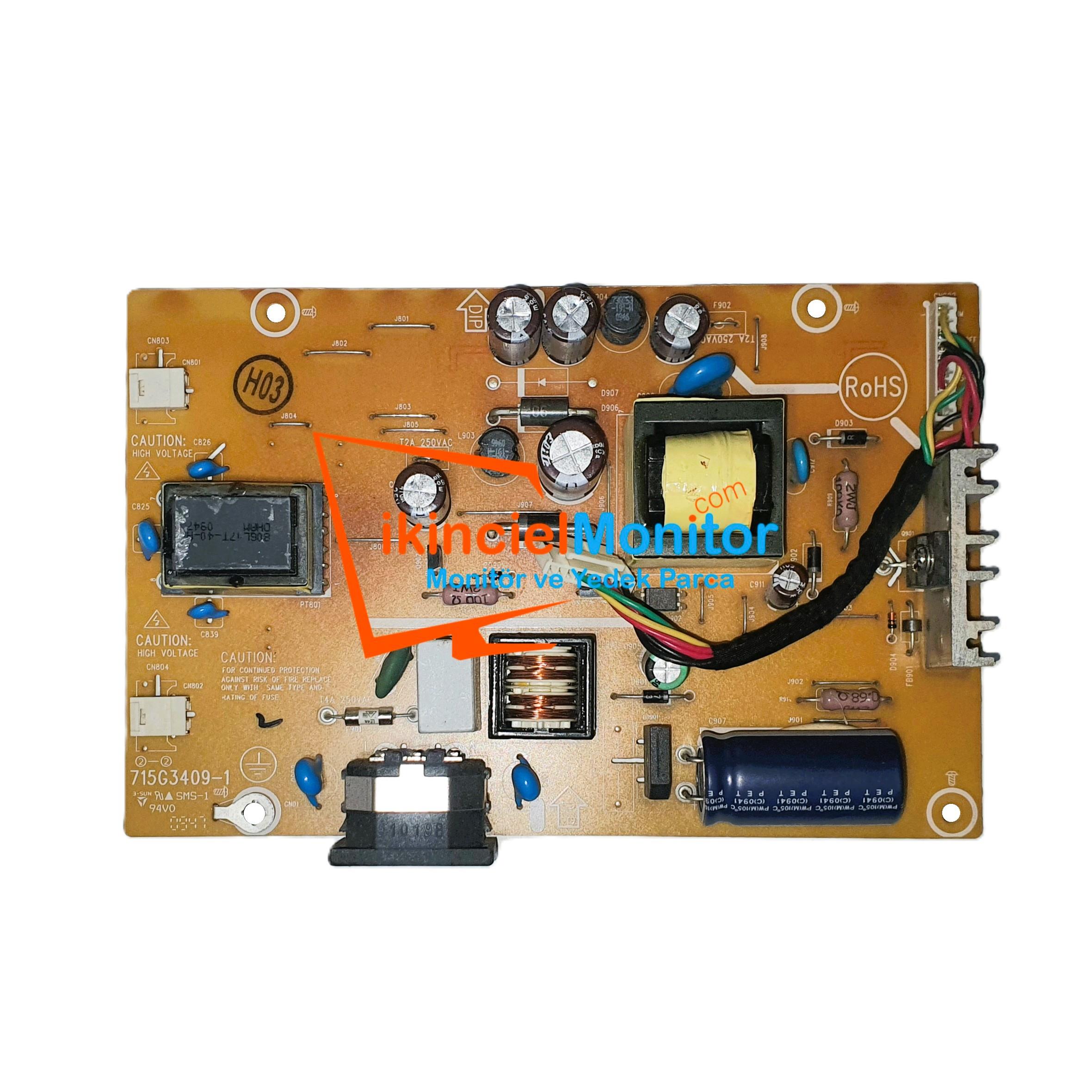 715G3409-1 LG W1943SS-PF Monitör Besleme Kartı 