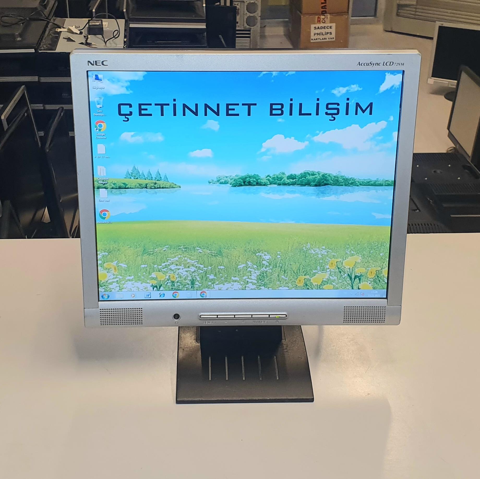 NEC 17 inç Lcd Kare Ekran Monitör Hoparlörlü 2.El