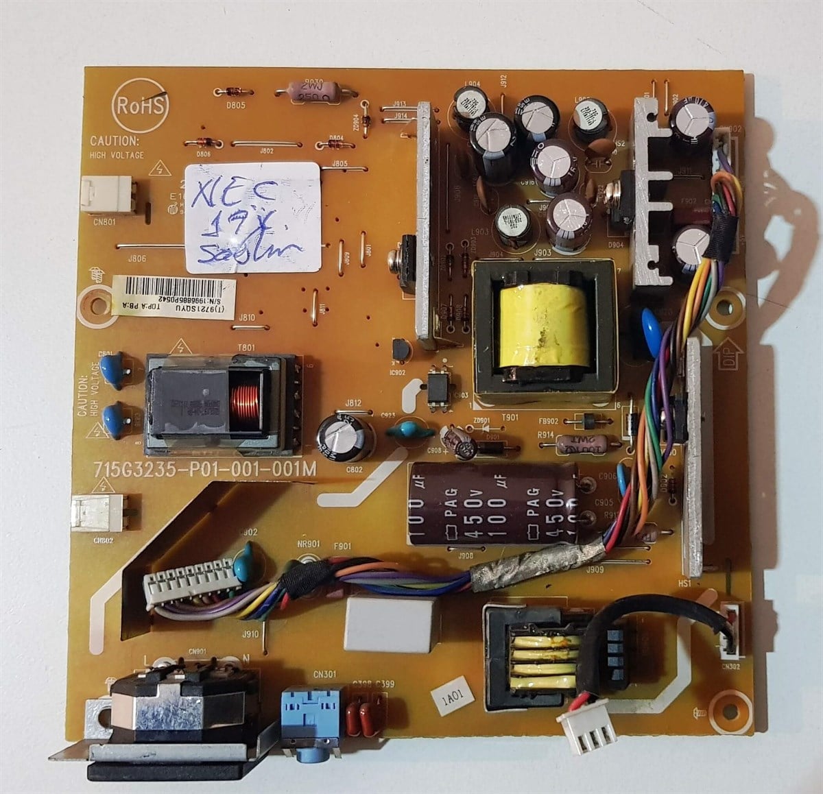 NEC 17 İNÇ POWER BESLEME KARTI, GÜÇ KARTI, MAİN BOARD, 715G3235-P01-001-001M,