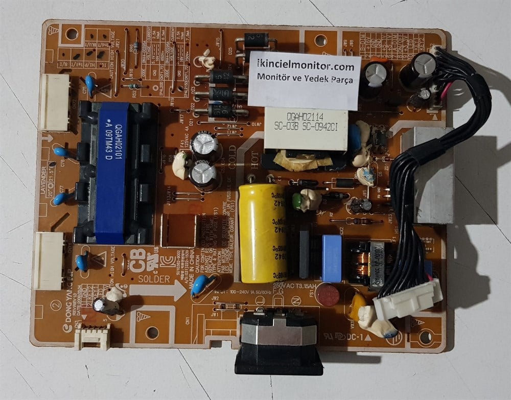 SAMSUNG 2233 21.5 inç LCD MONİTÖR POWER BESLEME KARTI GÜÇ KARTI BN44-00296A SU10362-9002