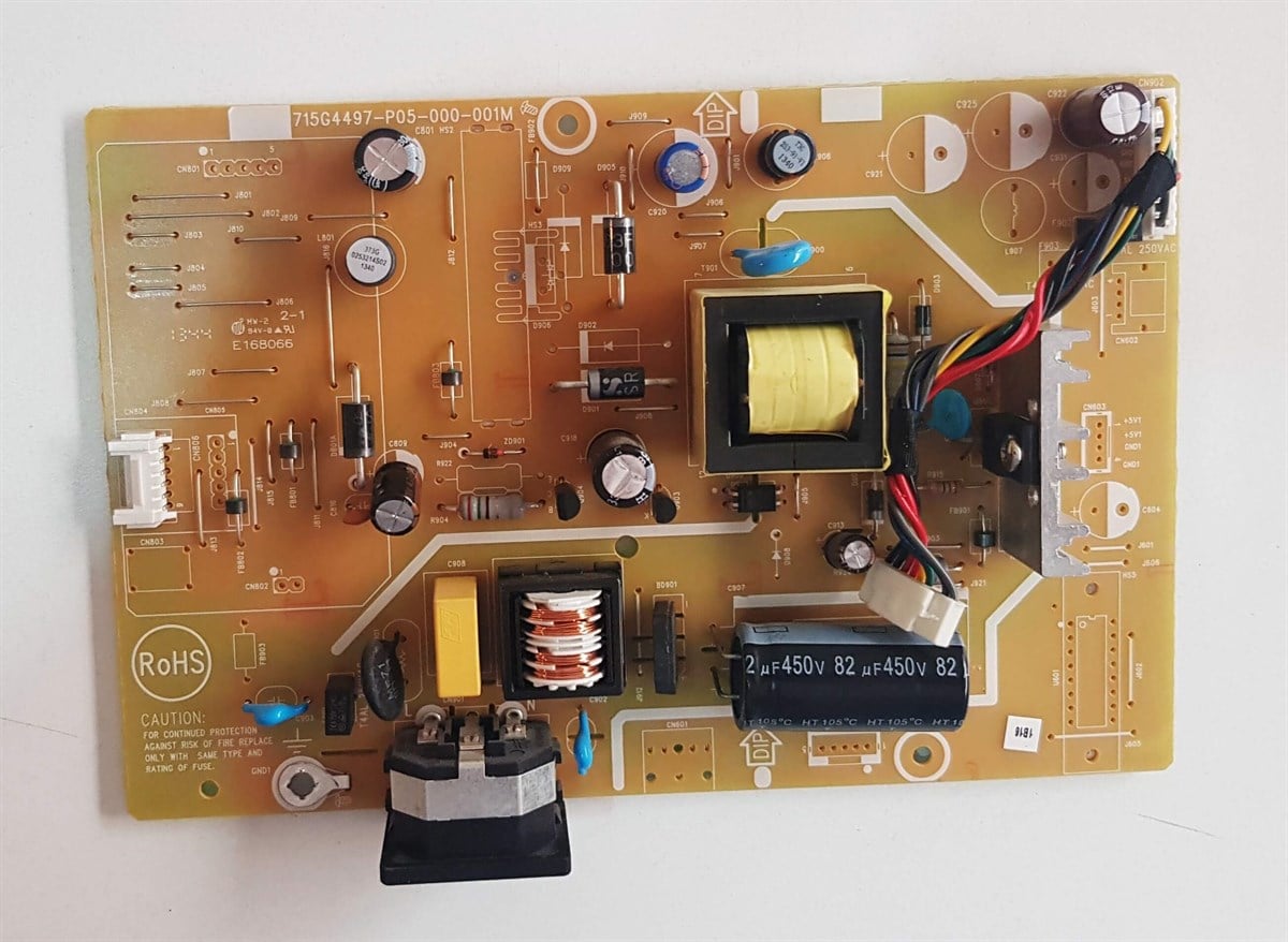 ViewSonic VA2046a-LED MONİTÖR POWER BESLEME KARTI PSU, GÜÇ KARTI MAİN BOARD 715G4497-P05-000-001M