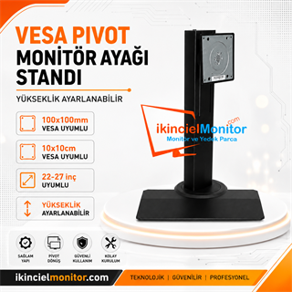 100x100mm VESA Pivot Monitör Standı Ayarlanabilir Yükseklik